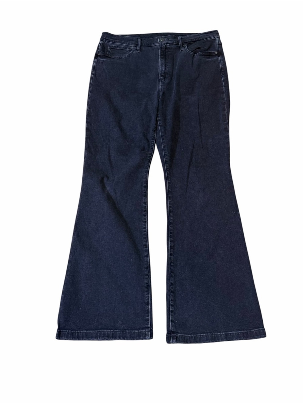 GAP High Rise Flare Jeans Dark Wash Denim Size 16 Regular / 33
